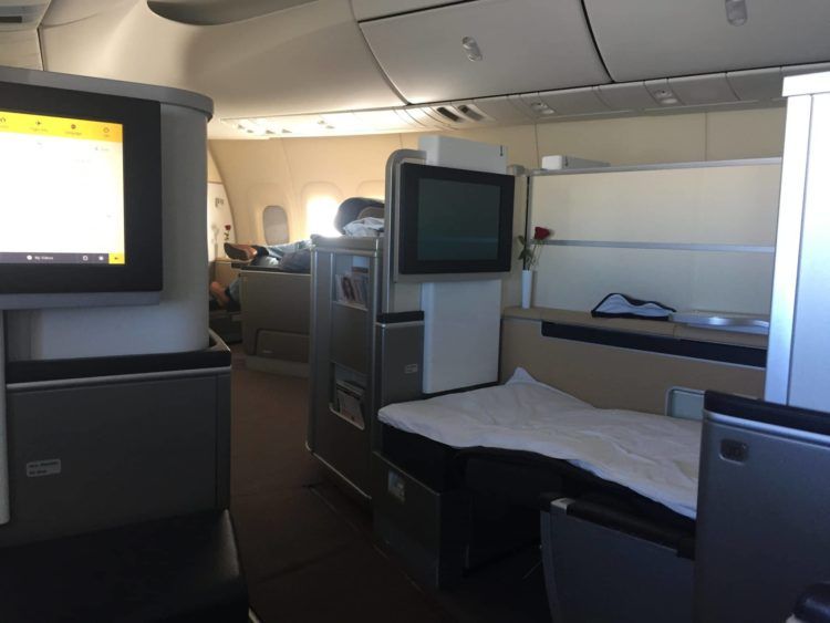 lufthansa first class boeing 747 8 bett 5