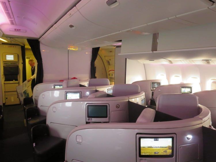 air new zealand business class boeing 777 200 kabine 3
