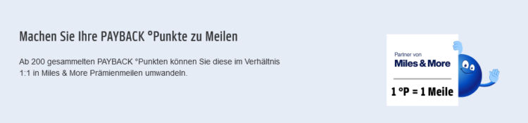 Payback Oesterreich Meilen Umwandlung Mindestpunkte Copyright