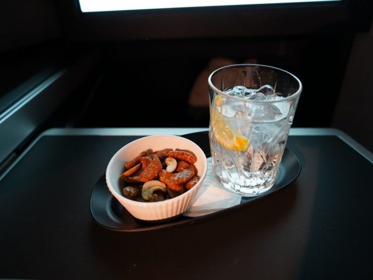 british airways business class a350 1000 nuesse drink