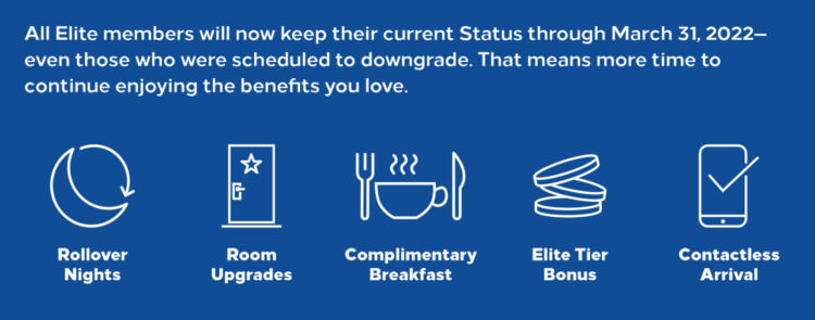 Hilton Honors Statusverlängergung 2022