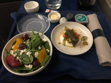 United Airlines Polaris Business Class Boeing 767 300 Vorspeise