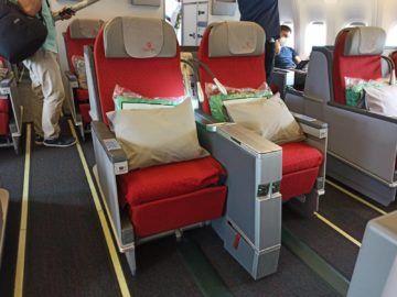 Ethiopian Airlines Business Class B767 300er Mittelreihe