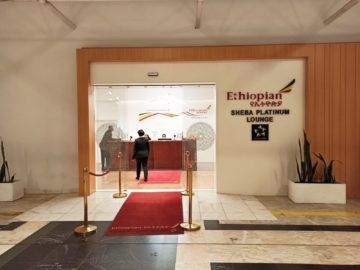 Ethiopian Airlines Sheba Platinum Lounge Addis Abeba Terminal 2 Eingang