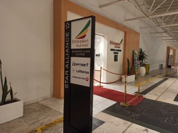 Ethiopian Airlines Sheba Platinum Lounge Addis Abeba Terminal 2 Hinweis Business Class Lounge