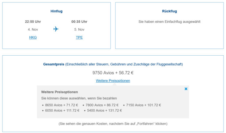 Executive Club Praemienflug Cathay Pacific Economy Class Hkg Tpe 2