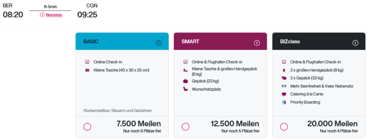 Eurowings Pramienflug Eurowings Berlin Koeln
