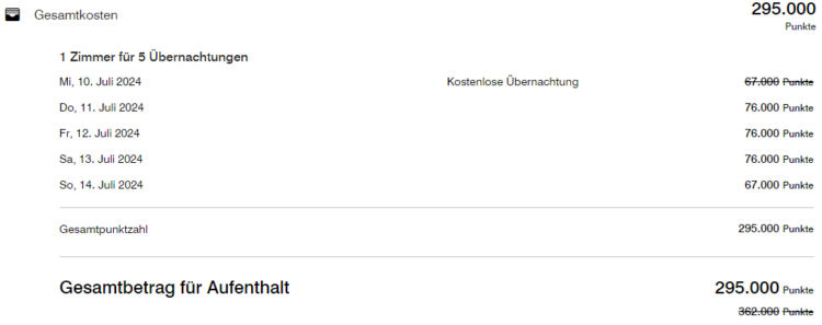 Marriott Bonvoy 5th Night Free Award Ritz Carlton Vienna
