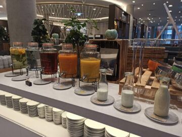 Hyatt Place Frankfurt Airport Fruehstueck Saft Und Milch