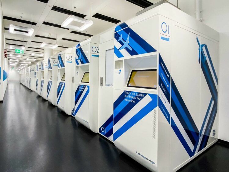 Flughafen Wien Schlafkabinen Aussen