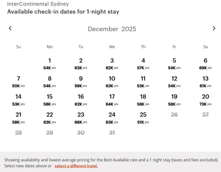 Ihg One Rewards Versteckter Kalender