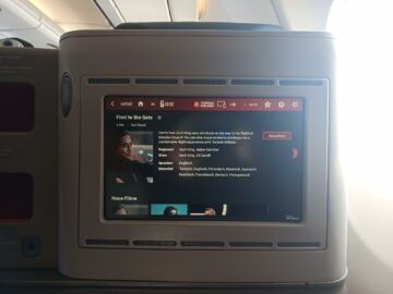 Review Turkish Airlines Business Class Airbus A330 300 Entertainment Filmauswahl