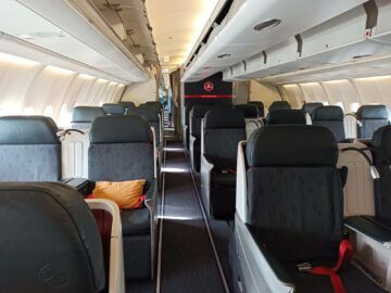 Review Turkish Airlines Business Class Airbus A330 300 Kabine Vorne