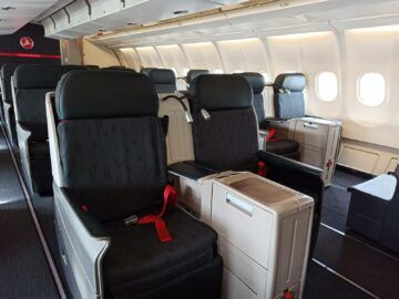 Review Turkish Airlines Business Class Airbus A330 300 Sitz Mittelreihe Vorne