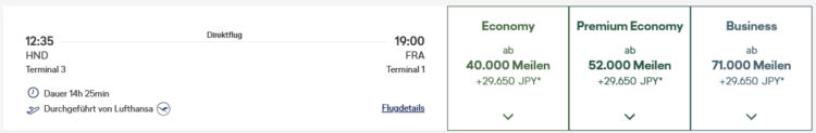 Miles And More Praemienflug Lufthansa Business Class Tokio Frankfurt