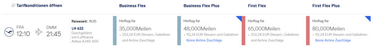 Miles And More Praemienflug Lufthansa Frankfurt Dammam