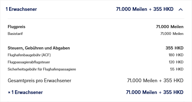 Miles And More Praemienflug Swiss Business Class Hongkong Zuerich Zuzahlungen