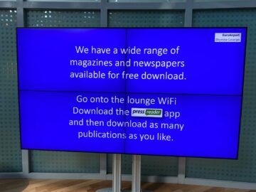 Euroairport Skyview Lounge Zeitschriften Zeitungen