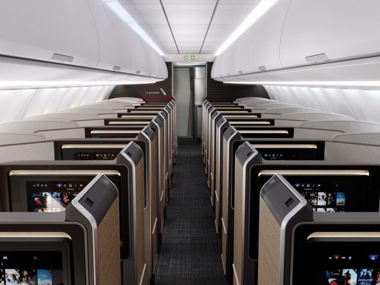 American Airlines Neue Business Class Flagship Suite A321 Kabine Copyright