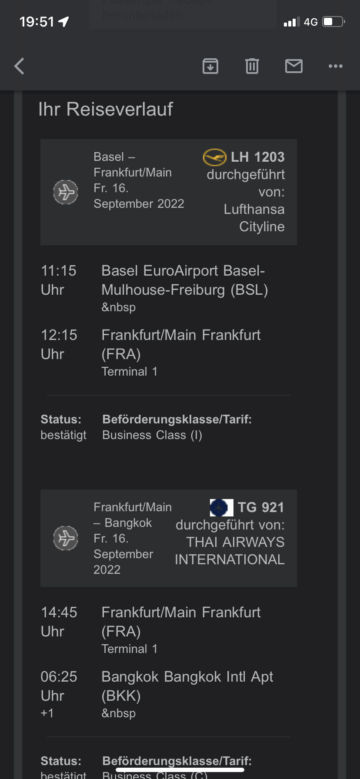 Eva Air Business Class B787 10 Alternative