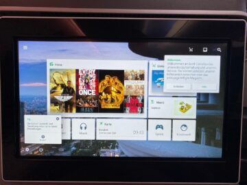Eva Air Business Class B787 10 Hauptmenue
