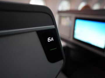 Eva Air Business Class B787 10 Sitz 6a