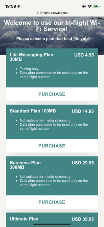 Eva Air Business Class B787 10 Wifi3