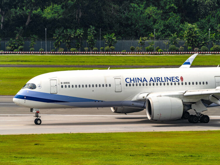 Flugzeug China Airlines Airbus A350 900 Singapur