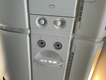 Qantas Airways Business Class Airbus A380 800 Lüftung Oben