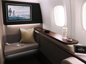 Saudia First Class Bildschirm Copyright
