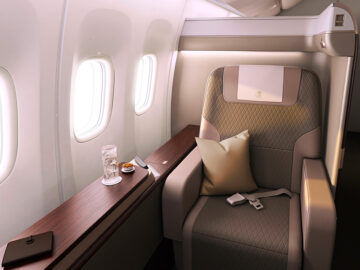 Saudia First Class Sitz Fenster Copyright
