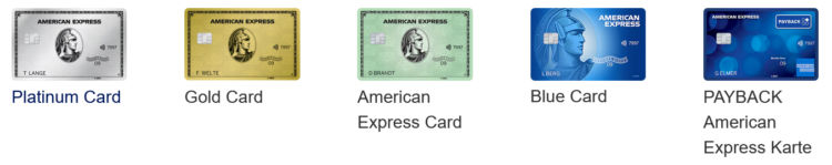 American Express Kreditkarten Consumer Deutschland