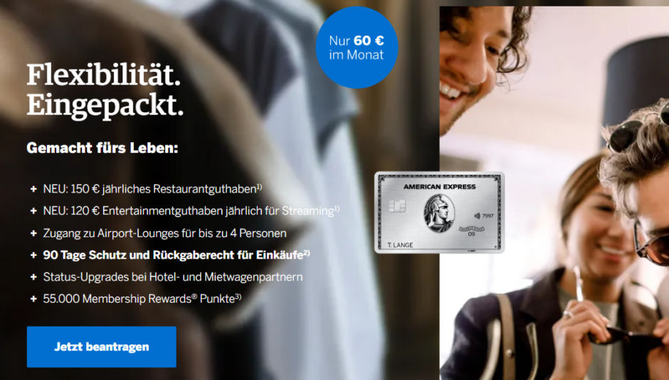 150€ Amex Platinum Restaurant-Guthaben | meilenoptimieren
