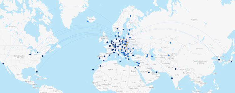 Lot Strecken Flightconnections Juli 2025