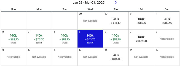 United Mileage Plus Kalender Beispiel Muenchen Tokio 2