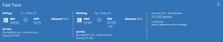 Miles And More Praemienflug United Business Class Berlin New York