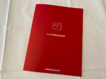 Air France La Première First Class Boeing 777 300 Bord Menue