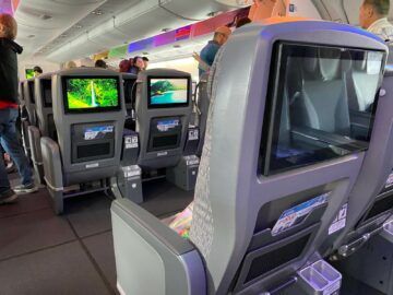 Ana Premium Economy Airbus A380 Platz Zwischen Beiden Bereichen