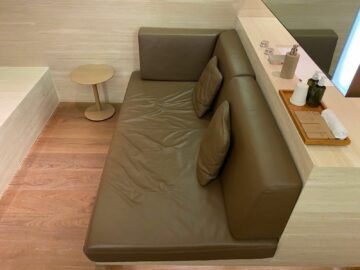 Cathay Pacific The Wing First Class Lounge Sofa Cabana
