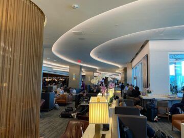 Delta Sky Club Los Angeles Terminal 2 Blick In Die Neue Lounge