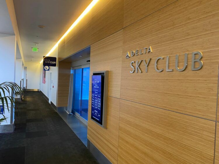 Delta Sky Club Los Angeles Terminal 2 Eingang Sky Club