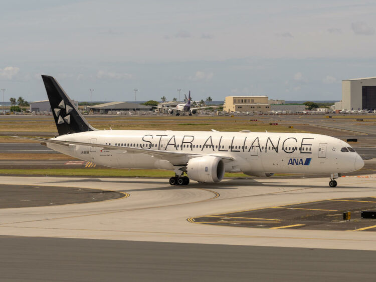 Flugzeug Ana 787 Star Alliance Dreamliner Honolulu