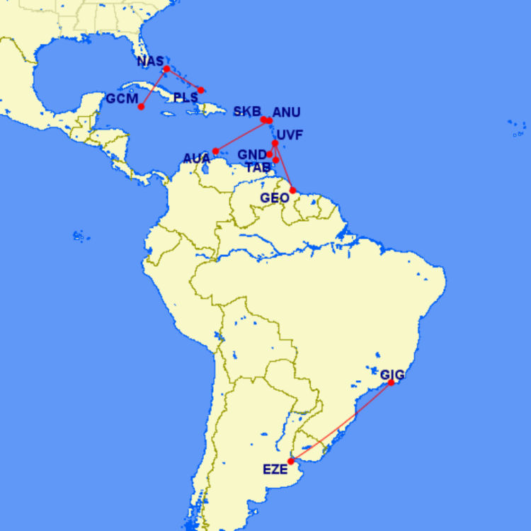 British Airways 5th Freedom Fluege Gcmap