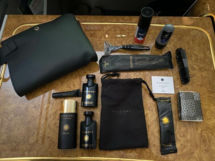 Emirates First Class Airbus A380 Amenities