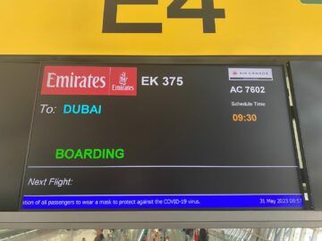 Emirates First Class Airbus A380 Gate