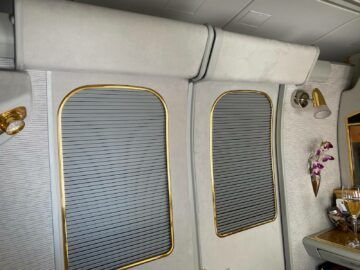 Emirates First Class Airbus A380 Kabine Geschlossen