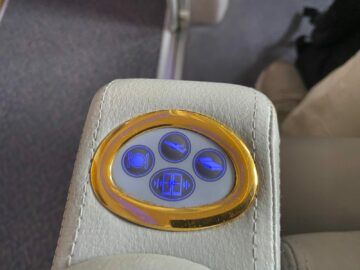 Emirates First Class Airbus A380 Sitzeinstellung
