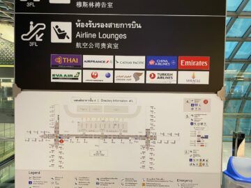 Emirates Lounge Bangkok Flughafen Uebersicht