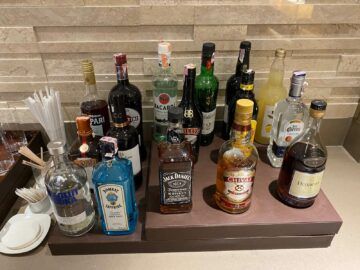 Emirates Lounge Bangkok Hochprozentiger Alkohol