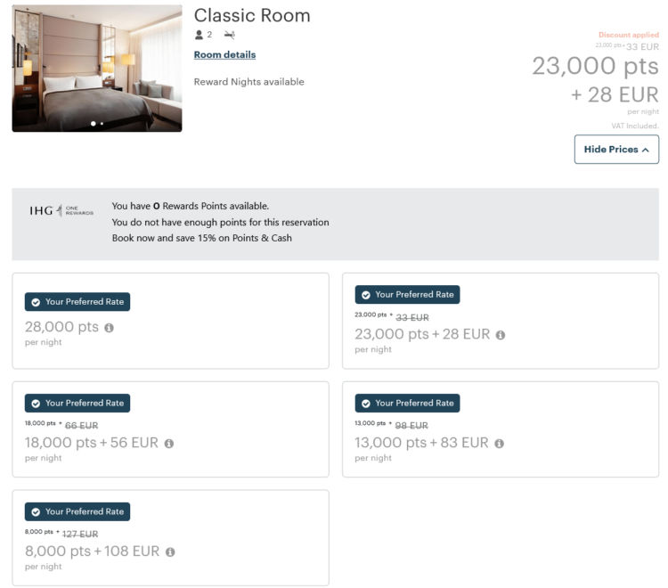 Intercontinental Berlin Cash And Points 2